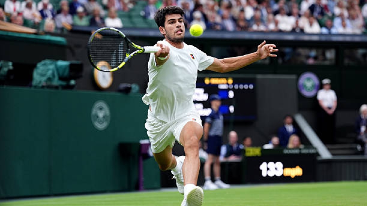 Carlos Alcaraz, orden de juego en Wimbledon 2025, cuartos de final. Foto: gettyimages