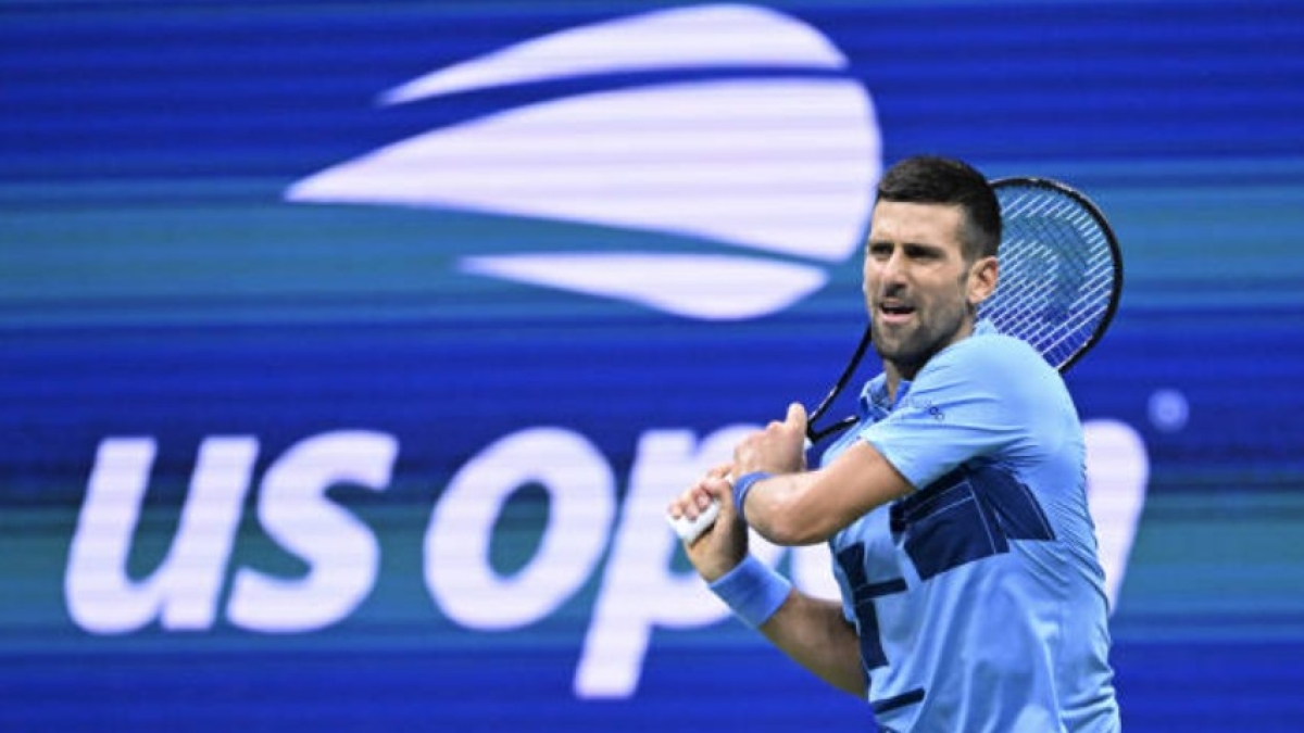 Novak Djokovic en el US Open 2024. Foto: Getty