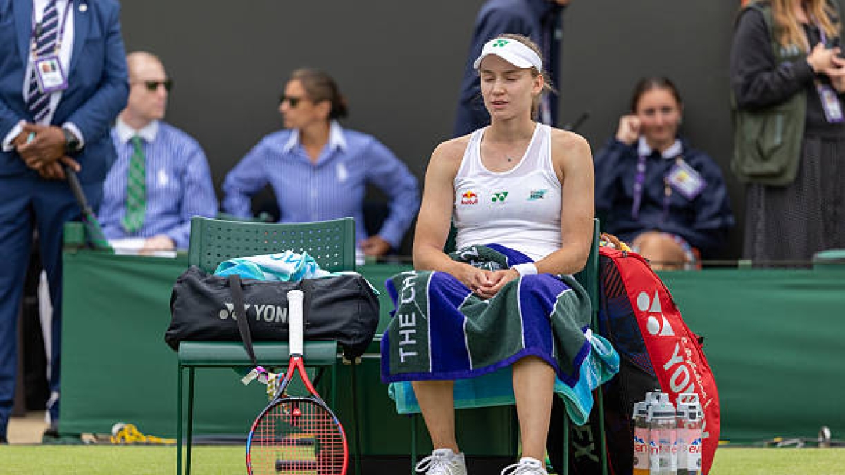 Elena Rybakina, complaints at Wimbledon 2025. Photo: gettyimages