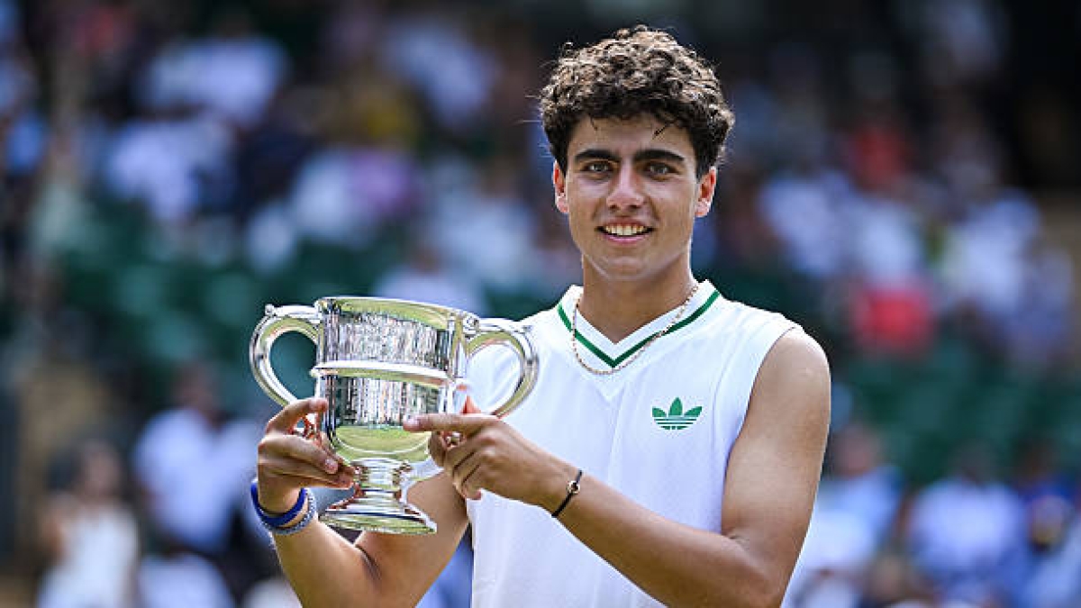 Ivan Ivanov, campeón junior de Wimbledon 2025. Foto: gettyimages