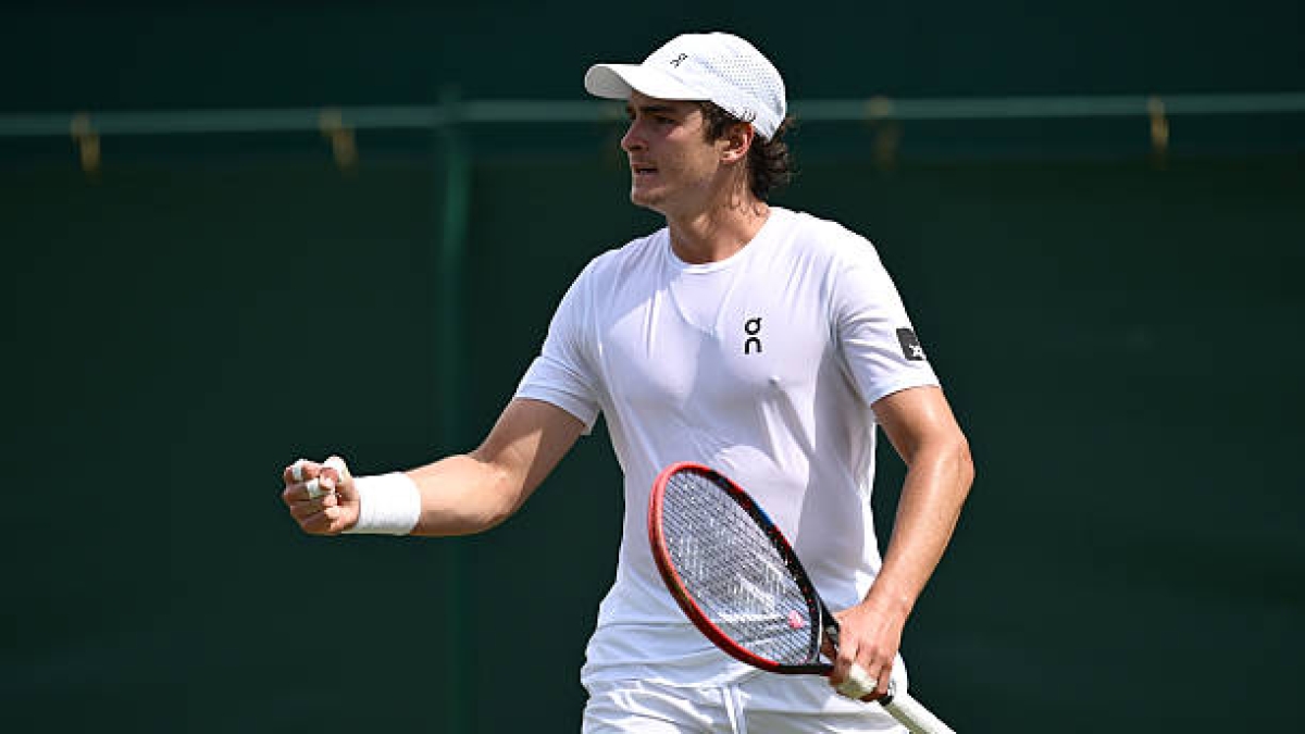 Fonseca protagoniza una ilusionante victoria ante Brooksby en Wimbledon. Foto: Getty