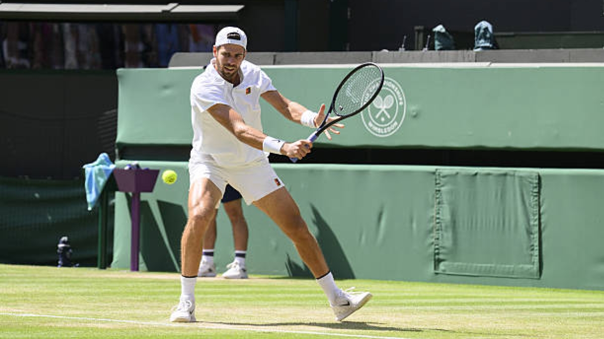 Karen Khachanov, eliminado de Wimbledon 2025. Foto: gettyimages
