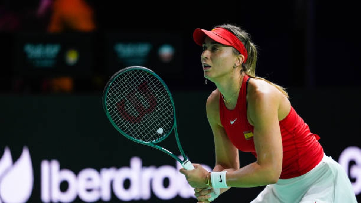 Paula Badosa in the Billie Jean King Cup. Photo: Getty Images