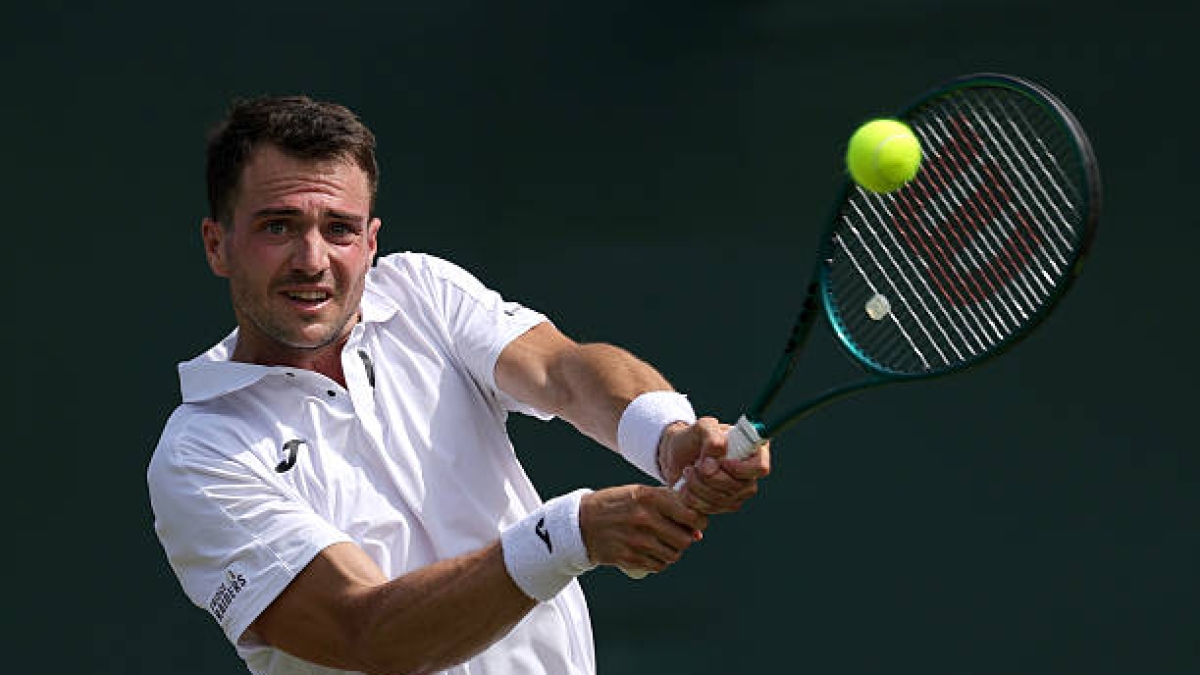 Pedro Martínez, en Wimbledon 2025. Foto: gettyimages
