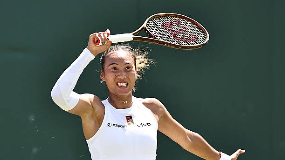 Qinwen Zheng, derrotada en Wimbledon 2025. Foto: gettyimages