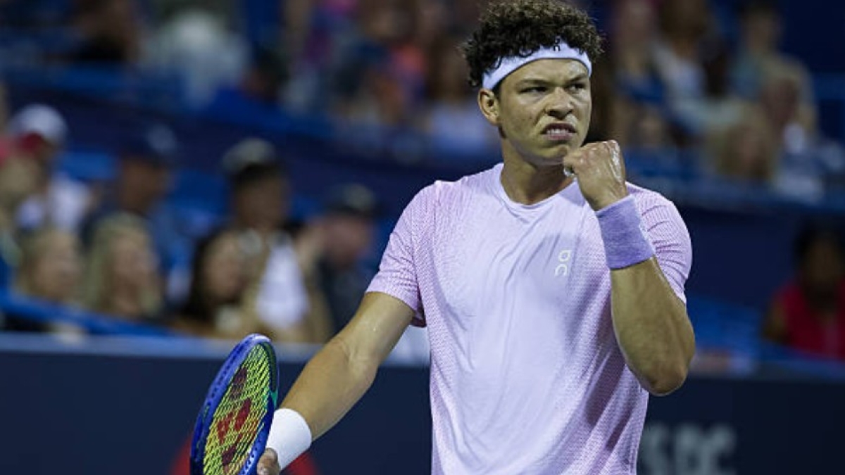 Ben Shelton en el ATP Washington 2025. Foto: Getty