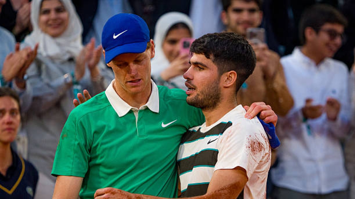 Sinner y Alcaraz, finales como Federer y Nadal. Foto: gettyimages