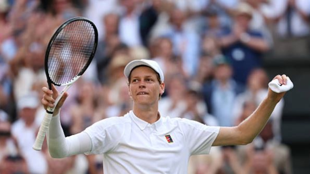 Jannik Sinner en Wimbledon 2025. Foto: Getty