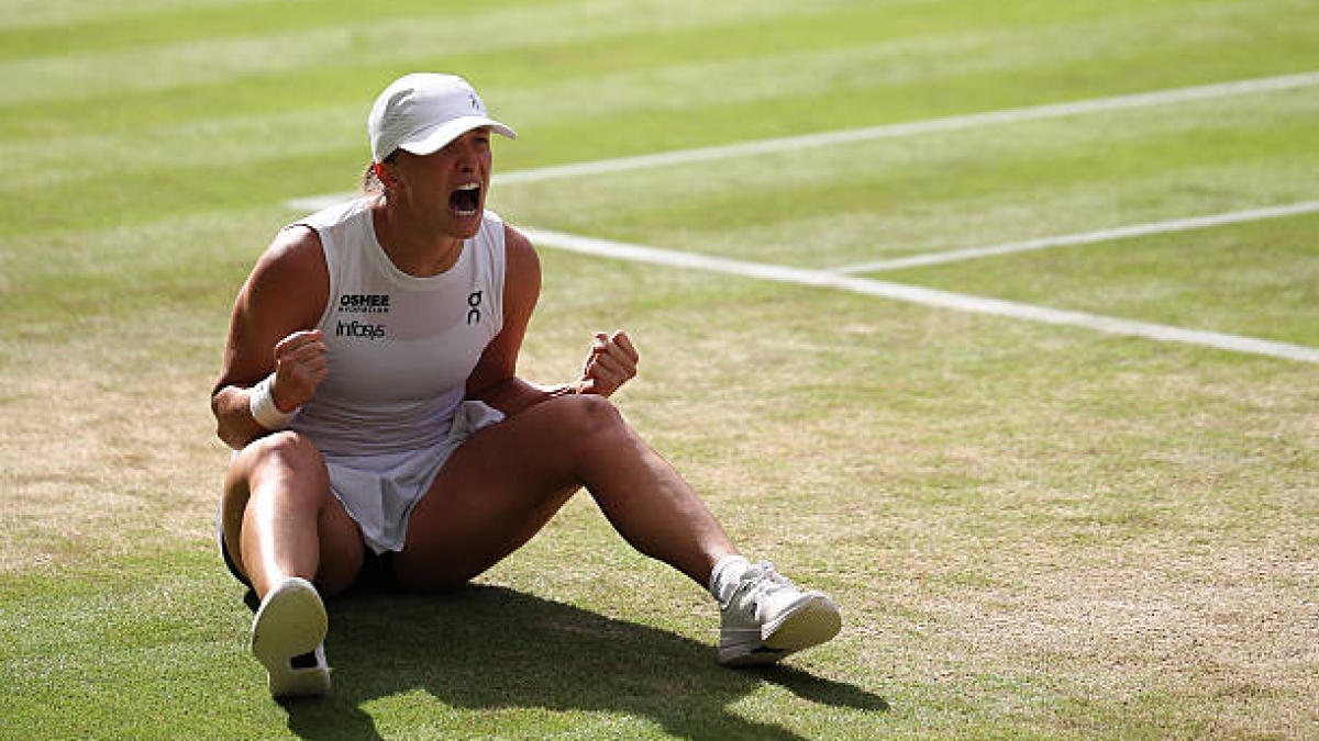 Iga Swiatek, undefeated in Grand Slam finals. Photo: gettyimages