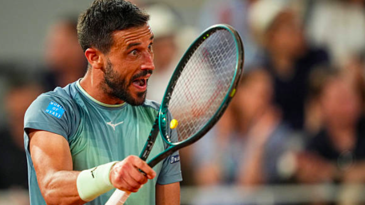 Damir Dzumhur, first opponent of Carlos Alcaraz in Cincinnati. Source: Getty
