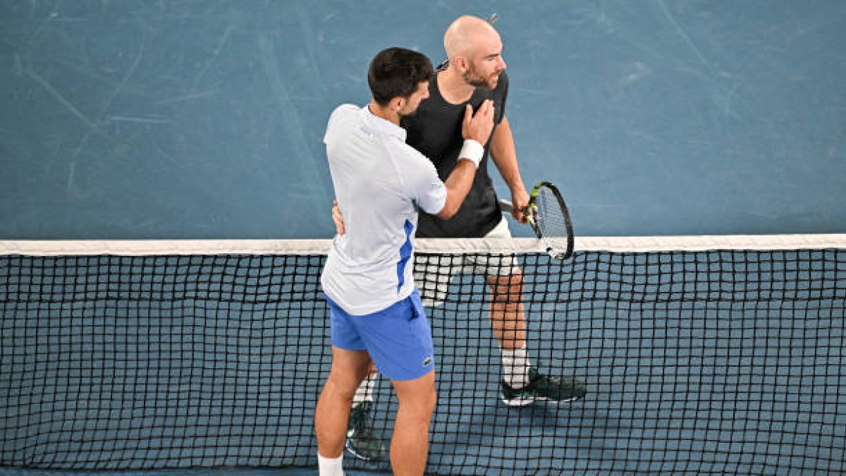 Djokovic, Mannarino, and Struff break a Grand Slam record in place since 1982. Photo: Getty Images