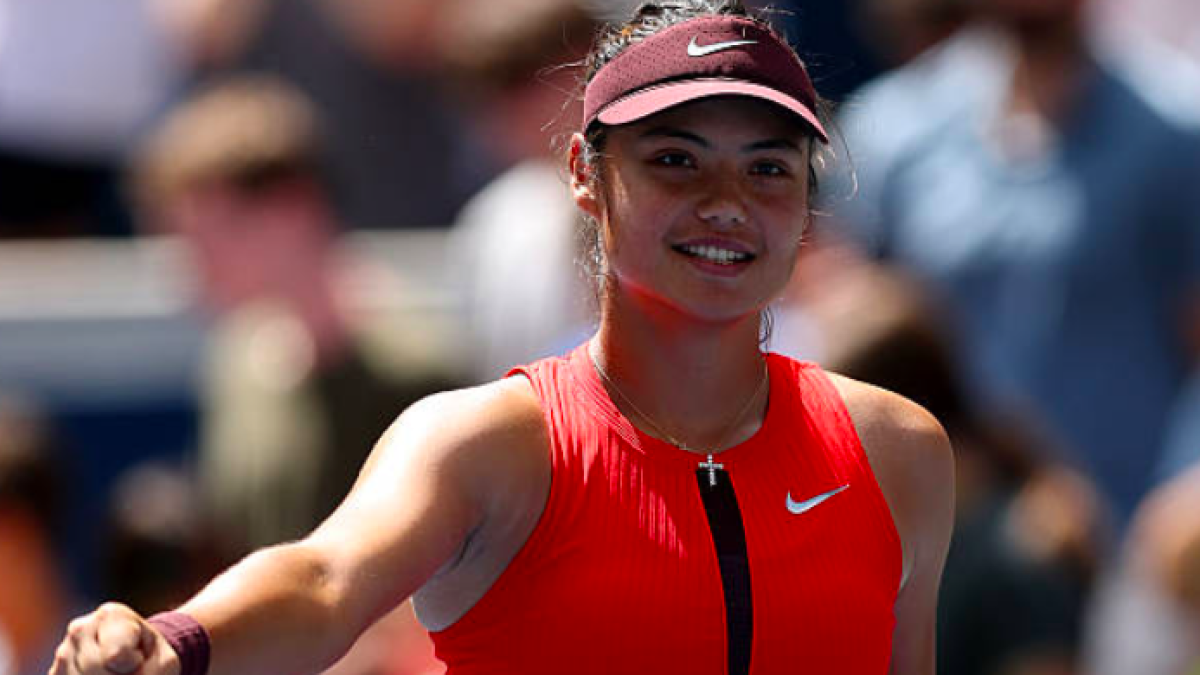 Emma Raducanu after her victory at the US Open 2025. Source: Getty
