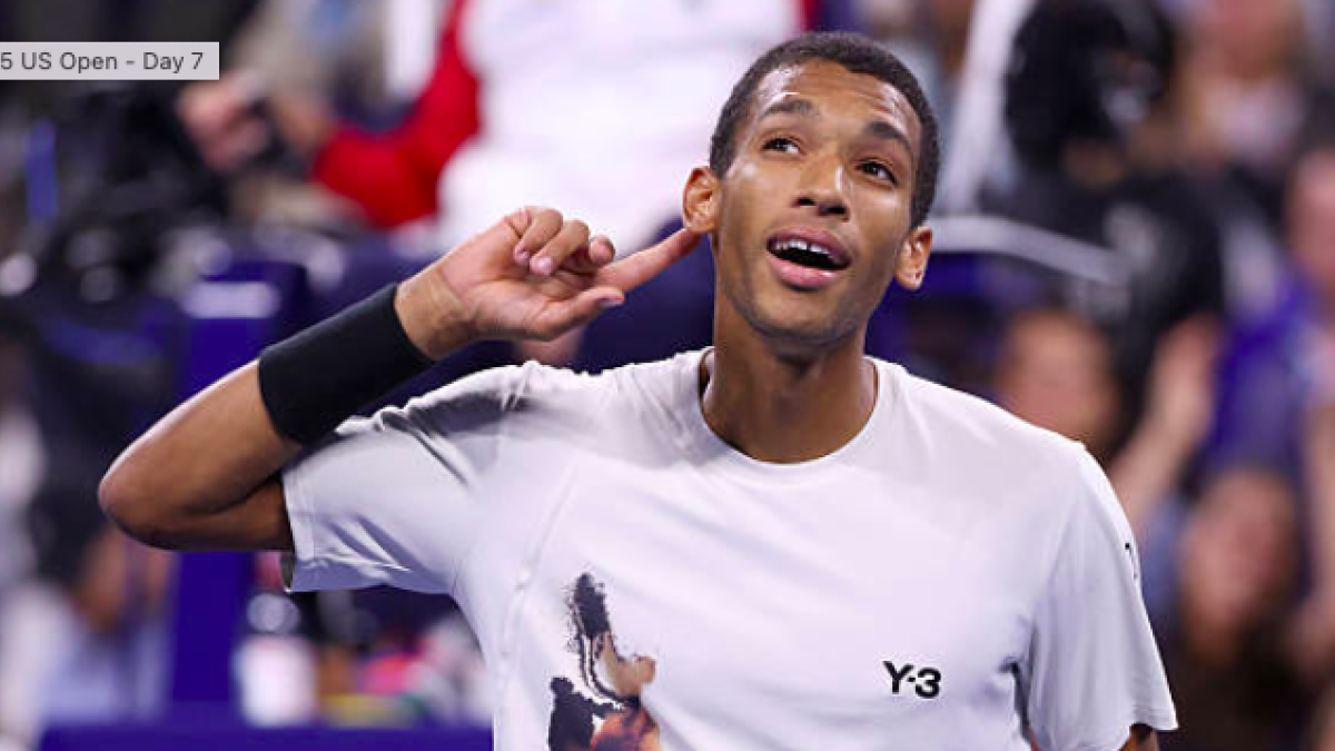 Felix Auger-Aliassime, la sorpresa de la jornada. Fuente: Getty
