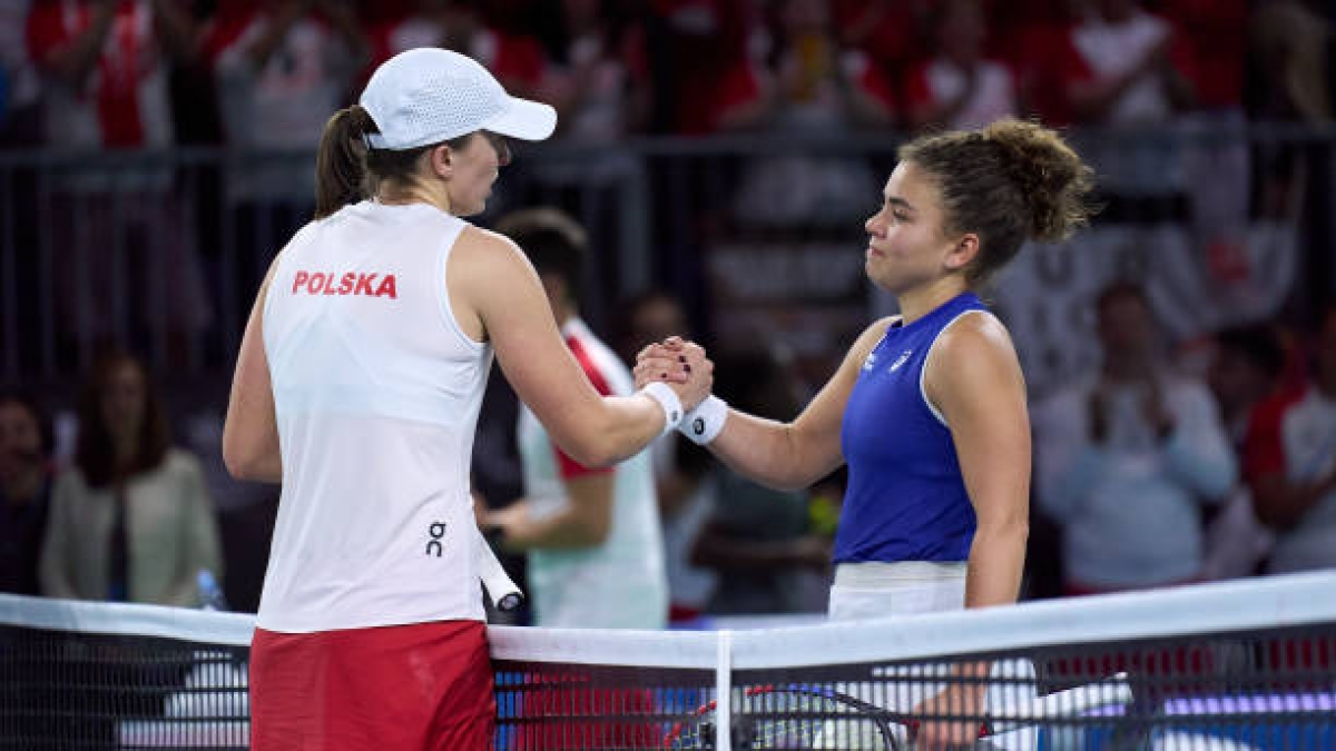 Horario y donde ver la final WTA Cincinnati 2025 entre Iga Swiatek y Jasmine Paolini. Foto: Gettyimages