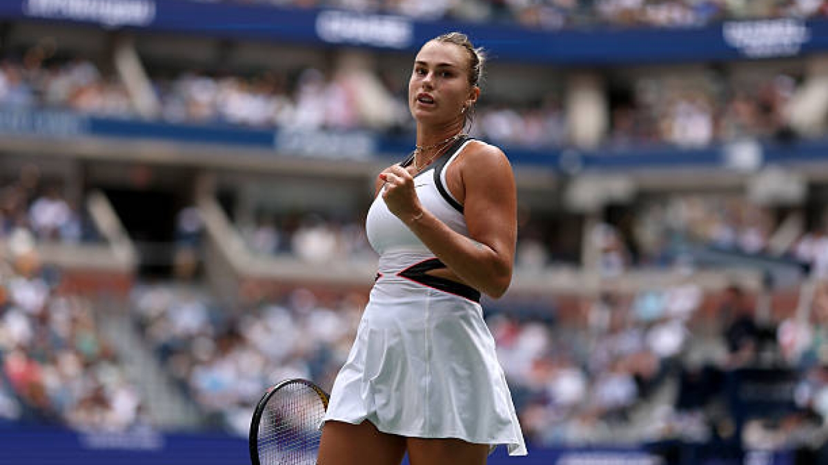 Una Sabalenka de menos a más comienza con victoria en su defensa del US Open. Foto: Gettyimages