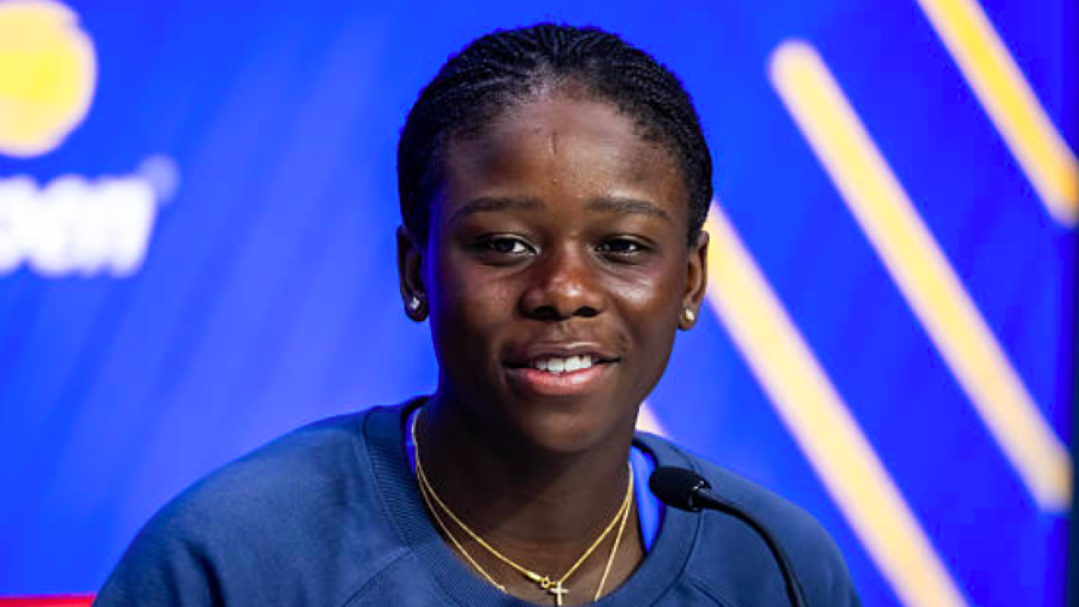 Victoria Mboko en el Media Day del US Open 2025. Fuente: Getty