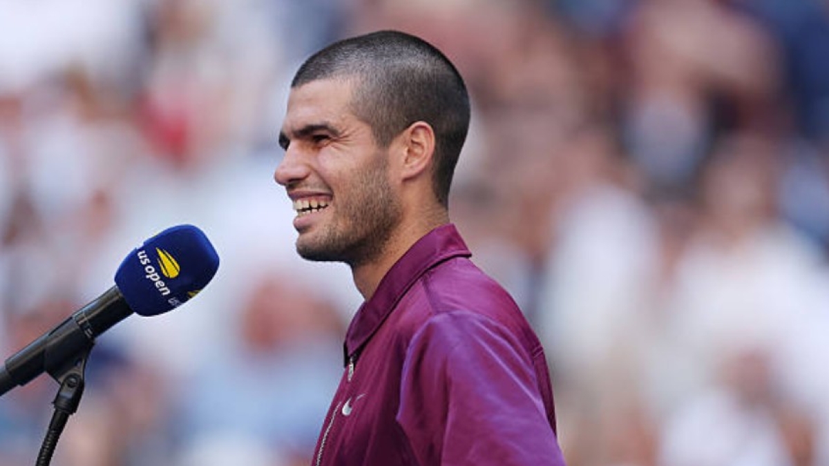 Carlos Alcaraz at the US Open 2025. Photo: Getty