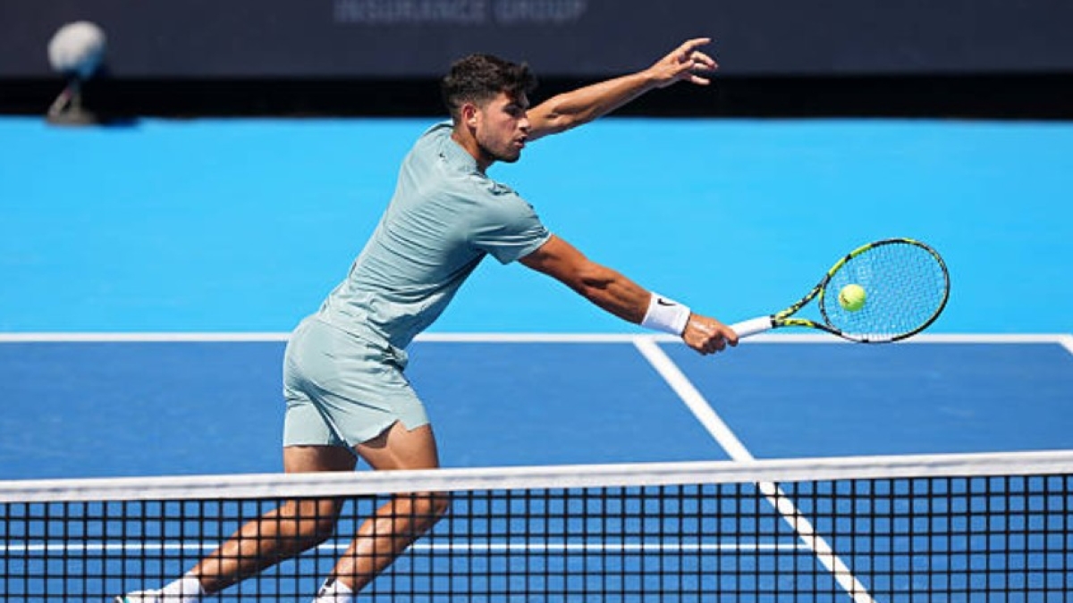 Carlos Alcaraz en el ATP Cincinnati 2025. Foto: Getty