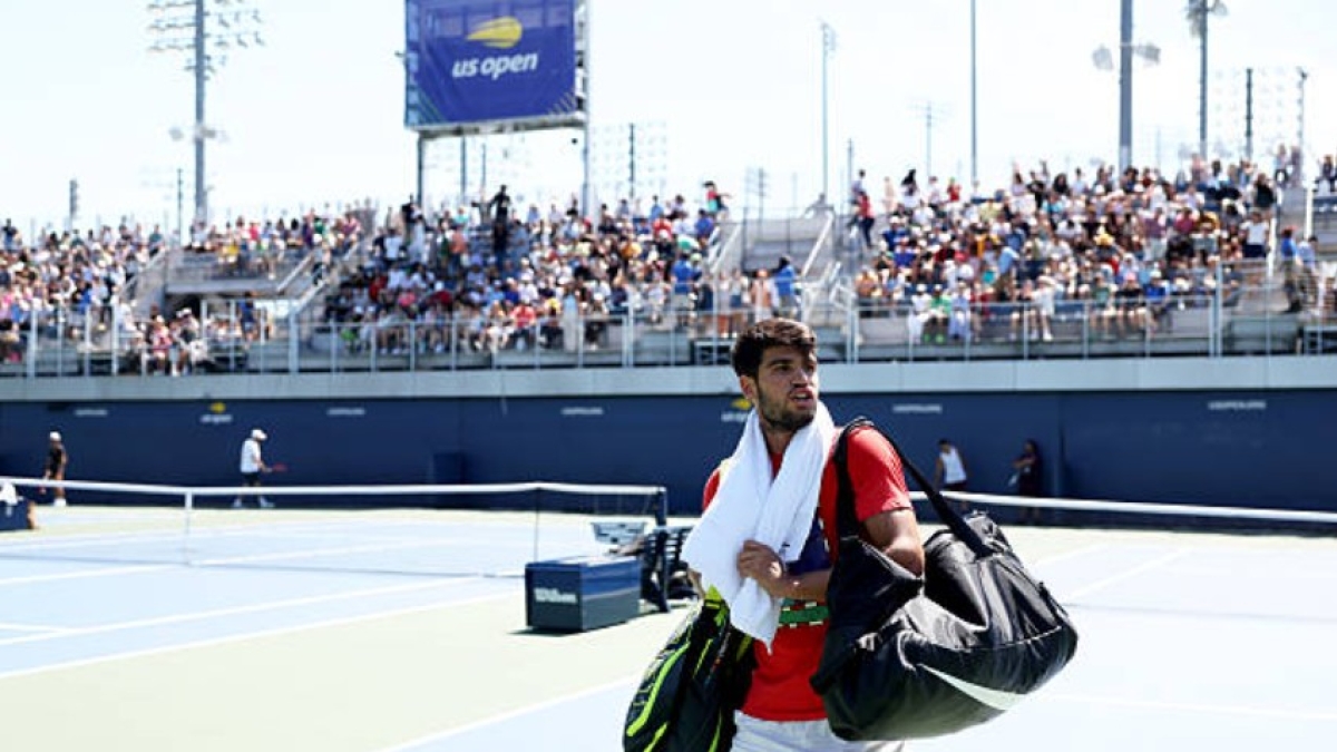 Carlos Alcaraz en el US Open 2025. Foto: Getty