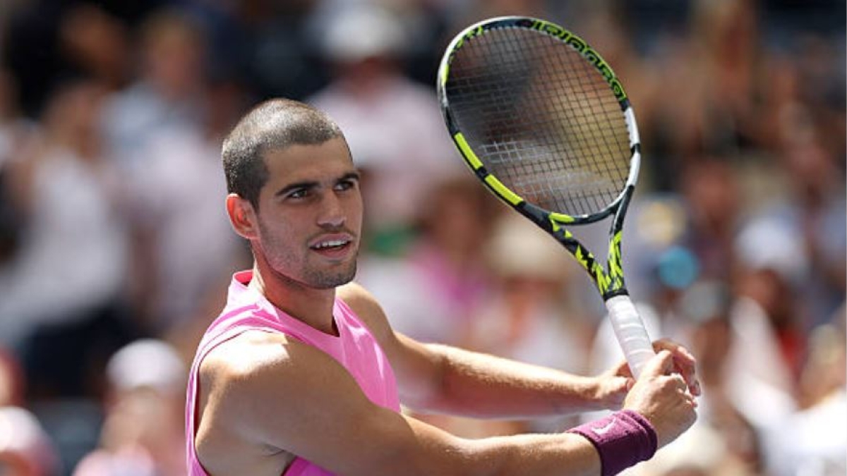 Carlos Alcaraz at the US Open 2025. Photo: Getty