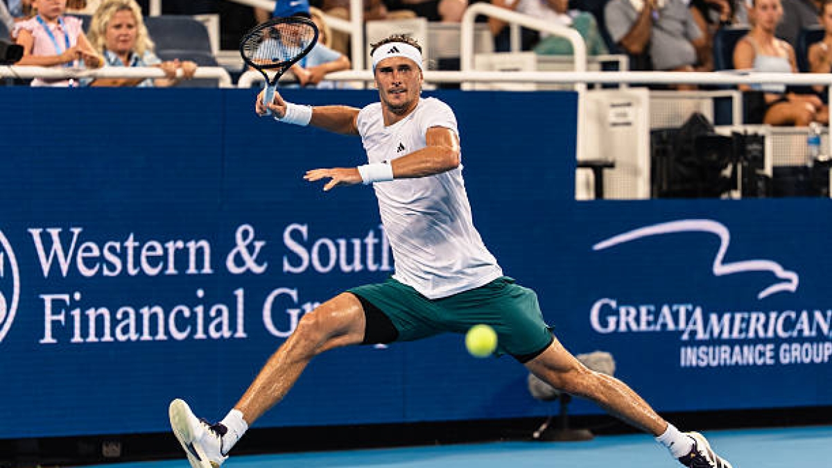 Zverev despliega su mejor nivel para frenar a Shelton en Cincinnati. Foto: Getty