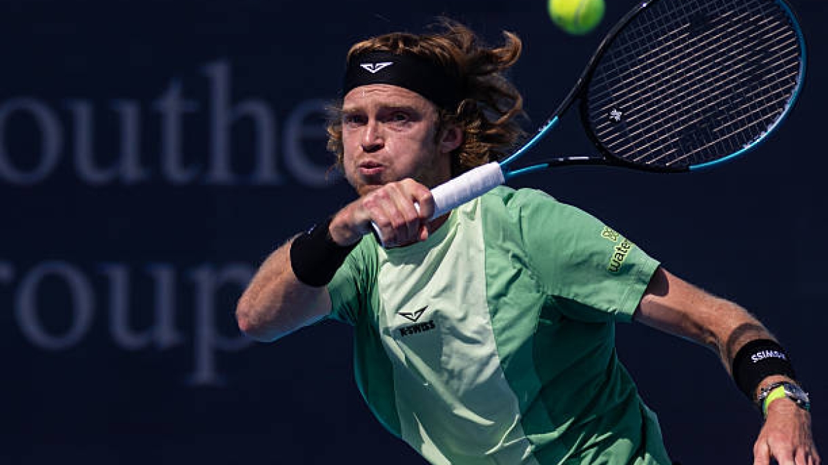 Rublev, sobre Medvedev: "Es su vida, sólo él sabe lo que está pasando". Foto: Getty