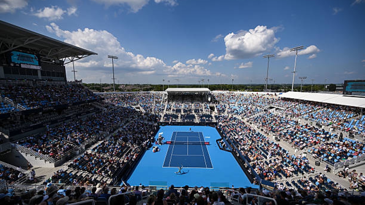 El torneo de Cincinnati sufre un apagón que obliga a pausar todos los partidos. Foto: Getty