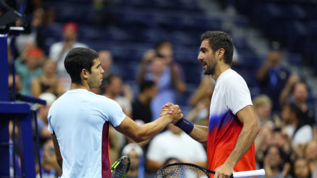 Cilic alucina con Alcaraz. Foto: gettyimages