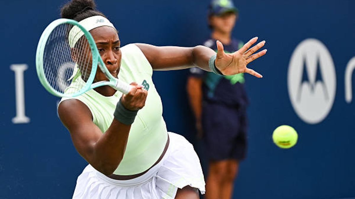 Gauff pulls off a new escapade to overcome Kudermetova. Photo: Getty