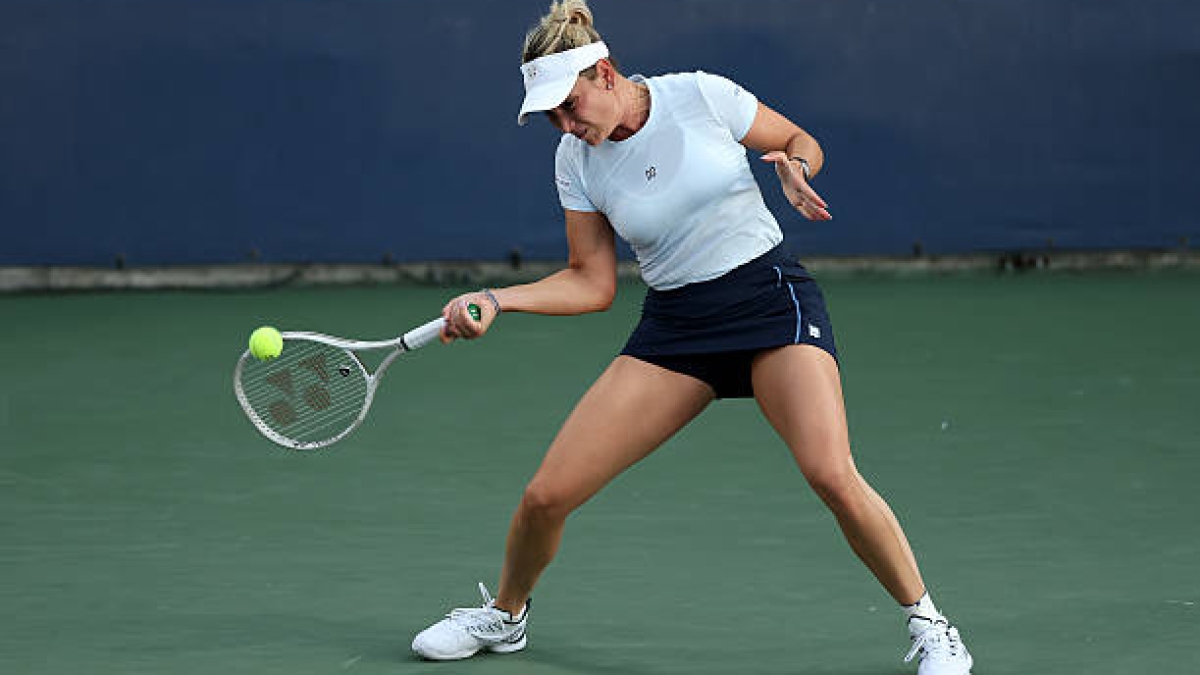 Vekic sufre para darle la vuelta al partido y eliminar a Bouzas. Foto: Getty