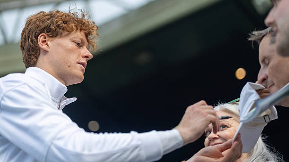 Jannik Sinner en el Media Day del ATP Cincinnati 2025. Foto: Getty