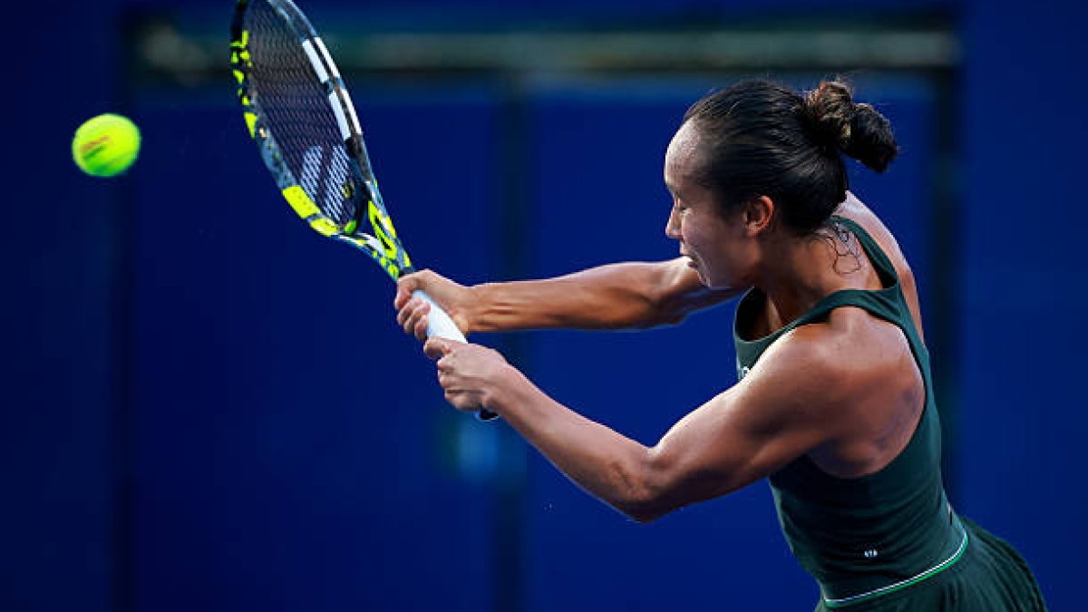 Leylah Fernandez, downhill and unstoppable despite her recent triumph. Photo: Getty