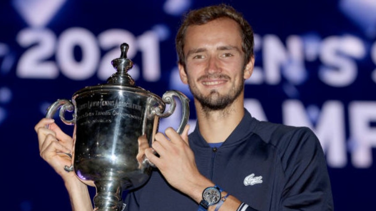 Daniil Medvedev con el US Open 2021. Foto: Getty