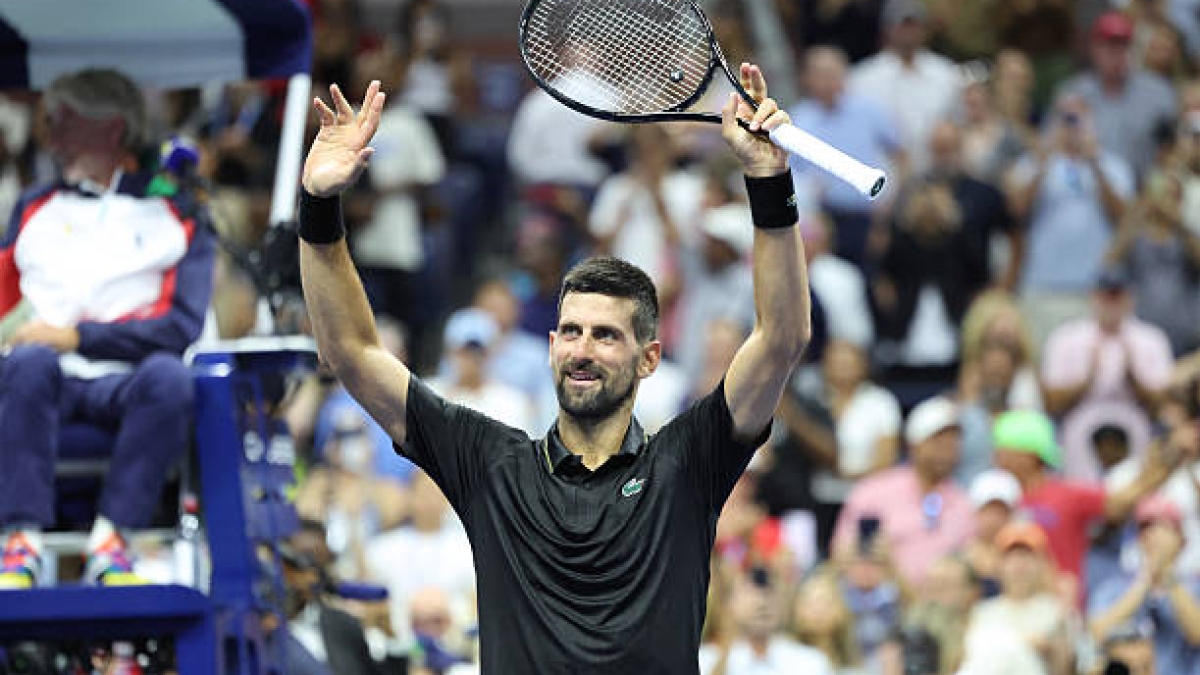 Djokovic, en pista: "Ojalá fuera más joven, pero espero que disfrutéis de mi tenis". Foto: Getty