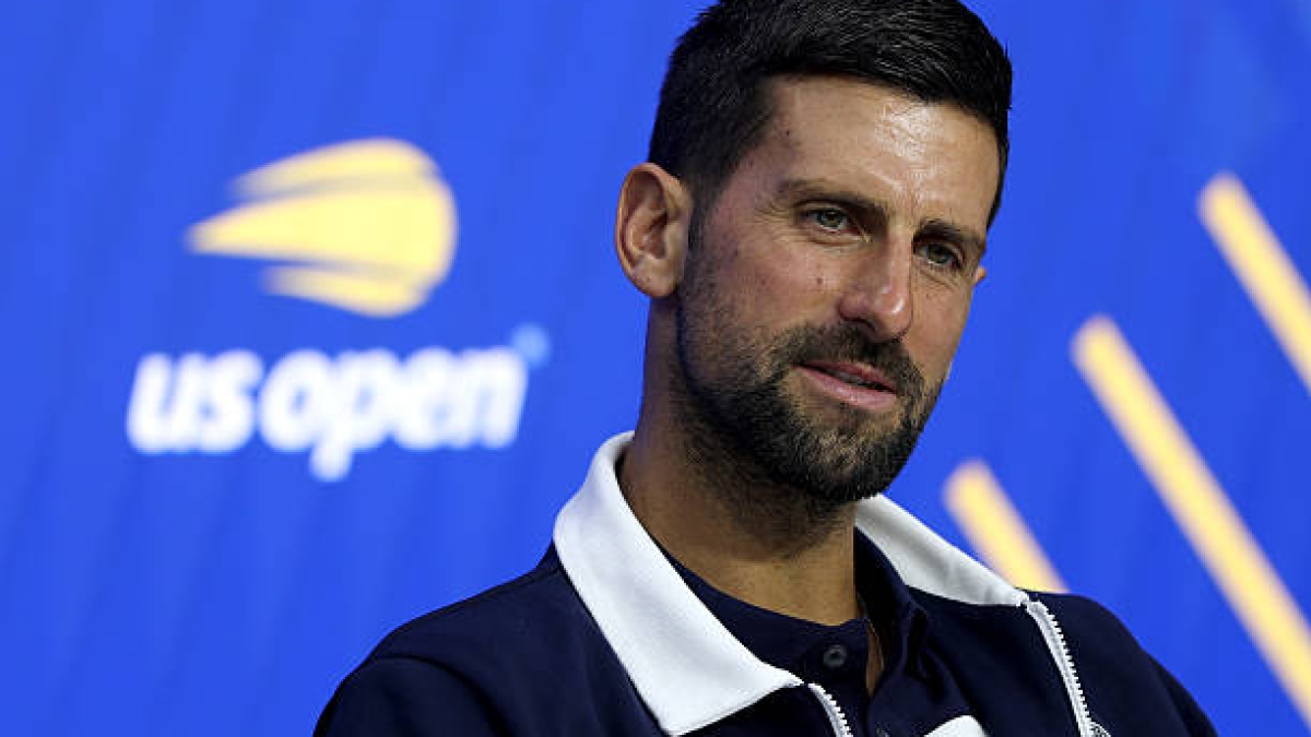 "Did you really have to do that?": Djokovic's reproach to the chair umpire. Photo: Getty
