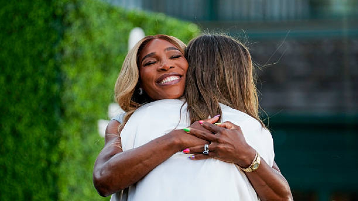Serena Williams and Maria Sharapova in Hall of Fame. Photo: gettyimages
