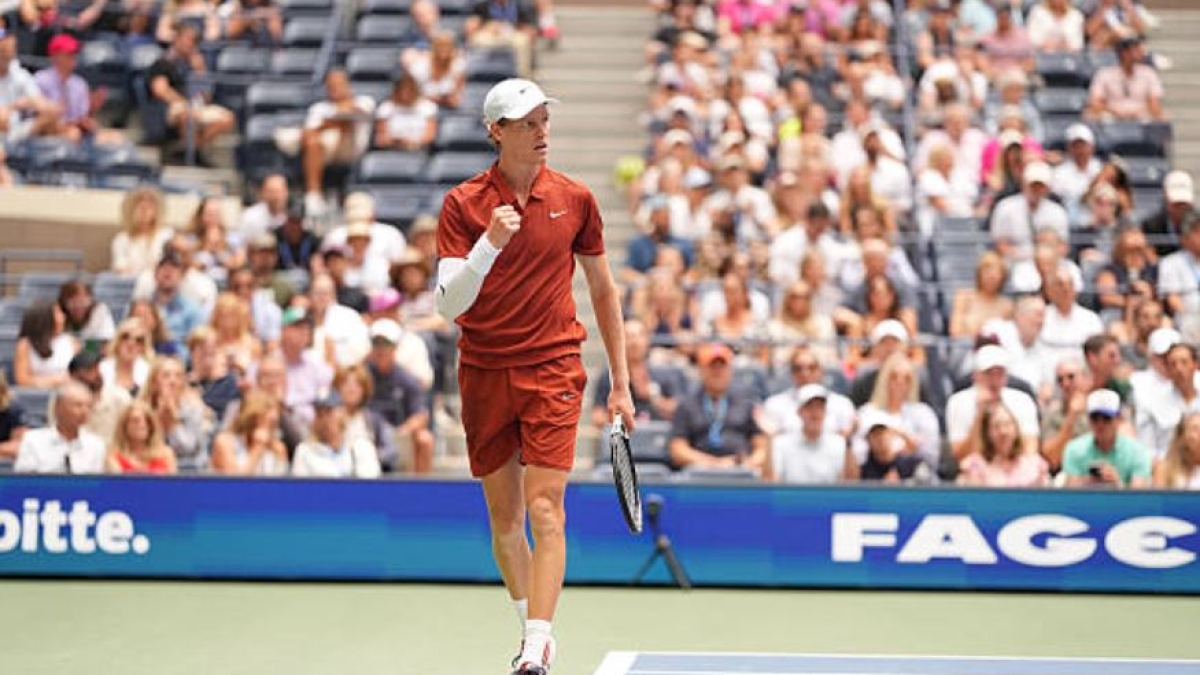 Jannik Sinner en el US Open 2025. Foto: Getty