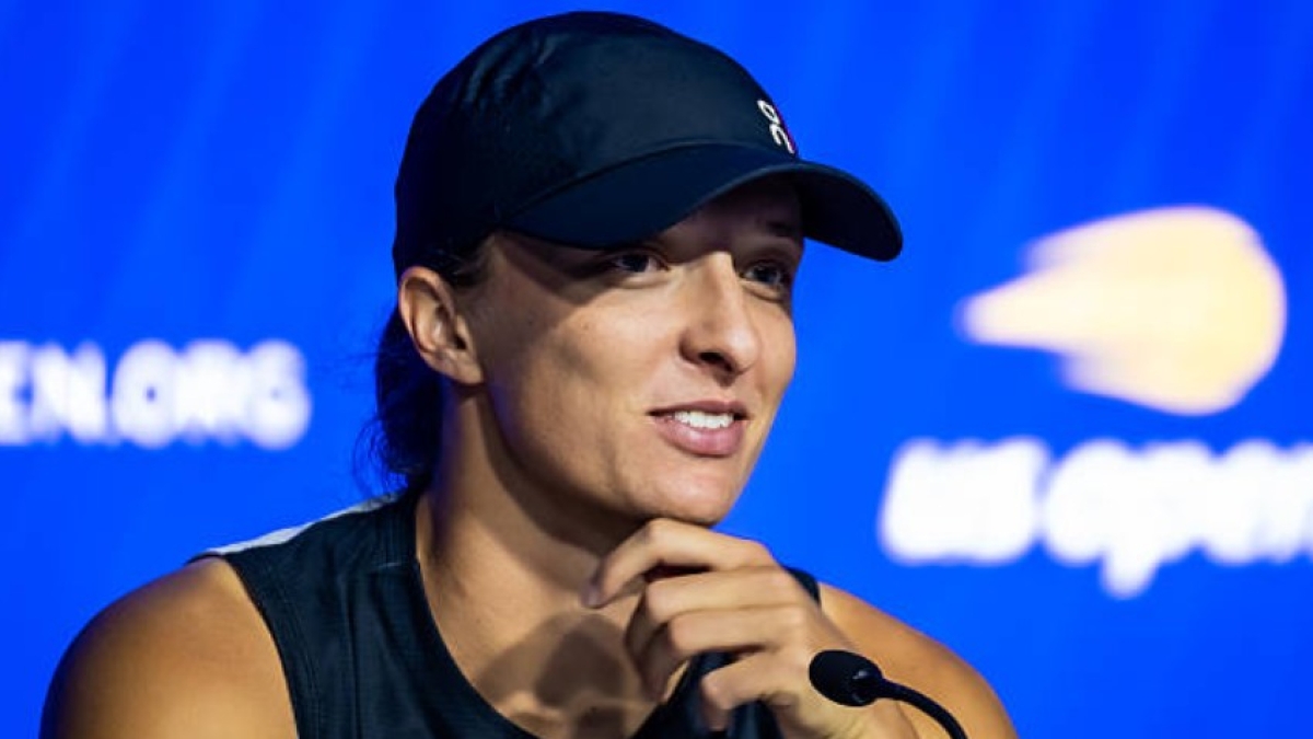 Iga Swiatek en el US Open 2025. Foto: Getty