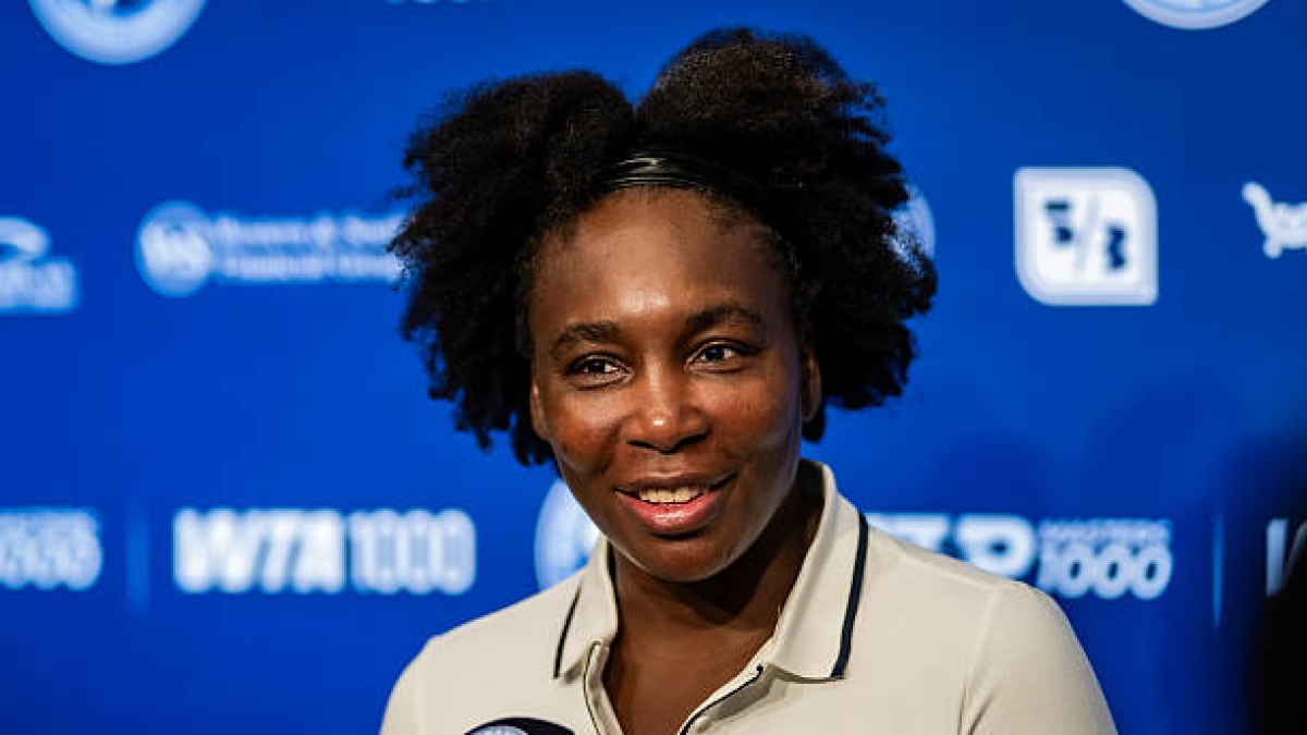 Venus Williams habla en Cincinnati. Foto: gettyimages