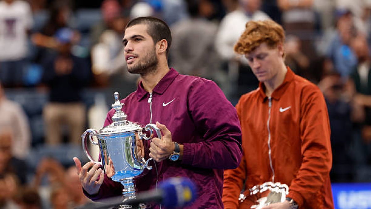 Alcaraz, sobre Sinner: "Seguro que modificará alguna cosa, pero yo estaré preparado para ello". Foto: Gettyimages