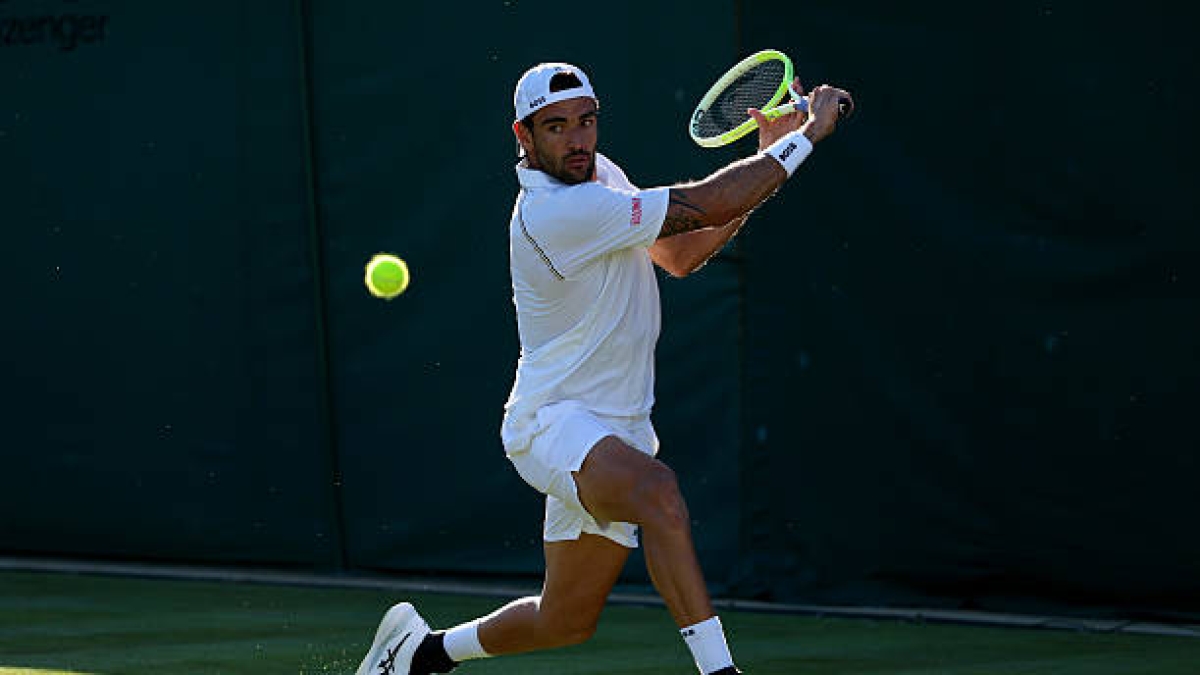 Berrettini reviendra sur le circuit trois mois plus tard à l'ATP Stockholm. Photo : Gettyimages