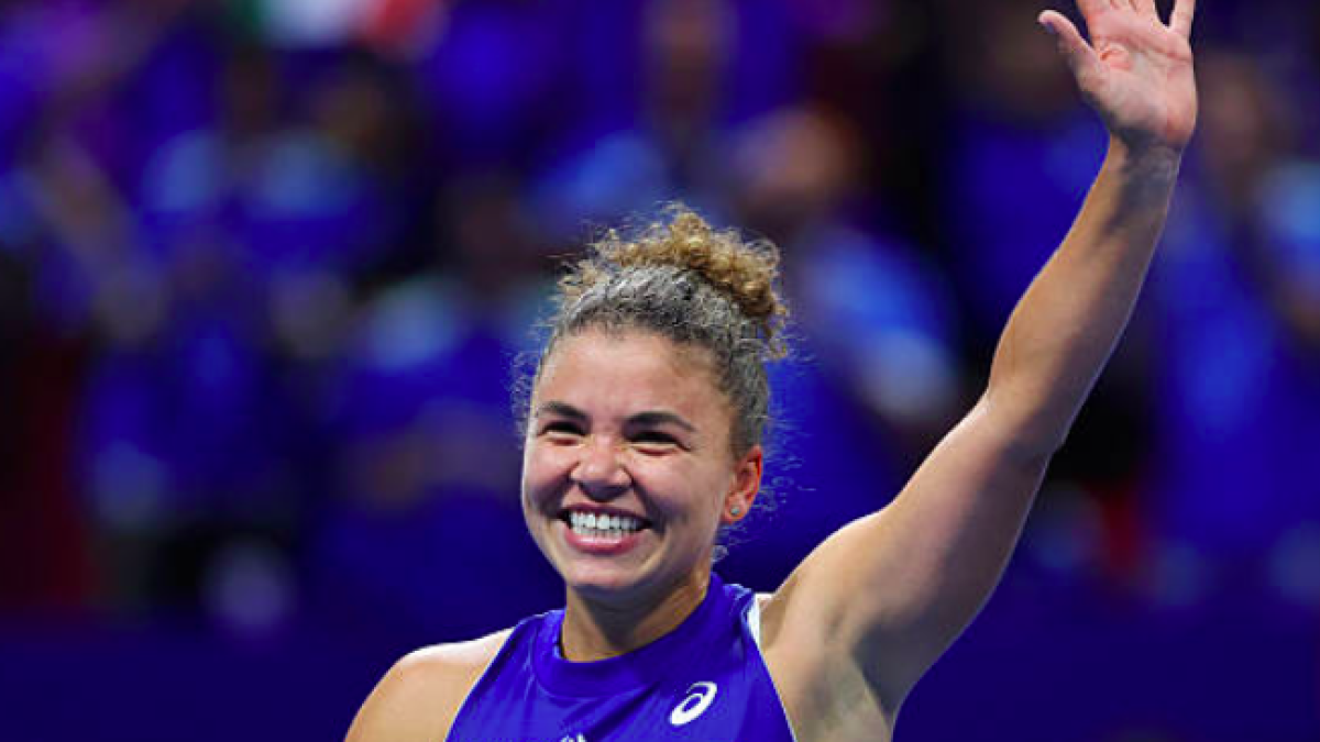 Jasmine Paolini, insulting after getting Italy into a new final. Source: Getty