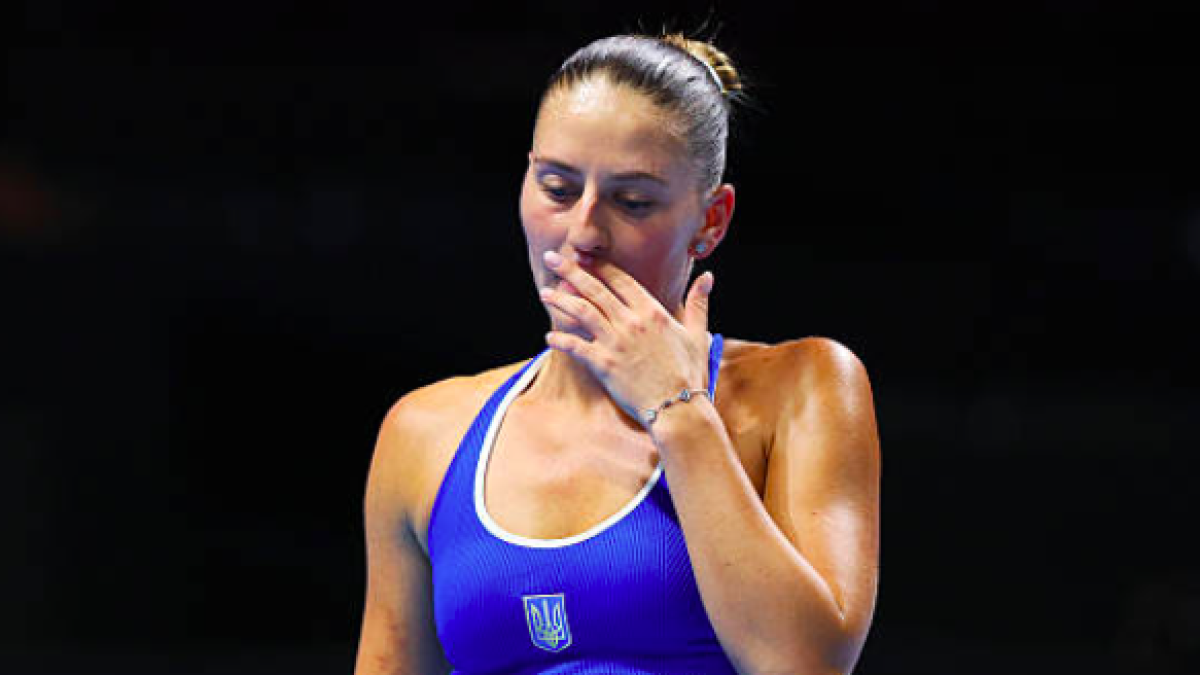 Marta Kostyuk assesses Ukraine's elimination in the BJKC. Source: Getty