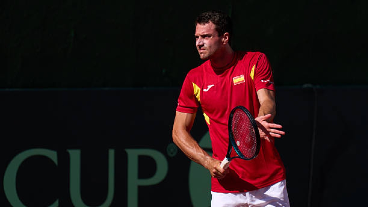 Martínez sostituisce Munar e disputerà il quarto punto contro Rune. Foto: Gettyimages