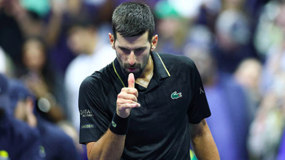 Novak Djokovic y un baile con dedicatoria muy especial. Fuente: Getty