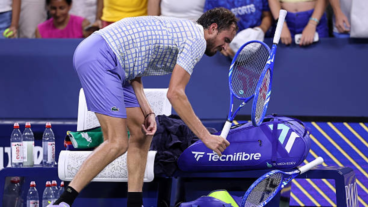La psicologa di Medvedev sulle vicende dell'US Open: "Non è il primo né l'unico a fare questo tipo di cose". Foto: Gettyimages