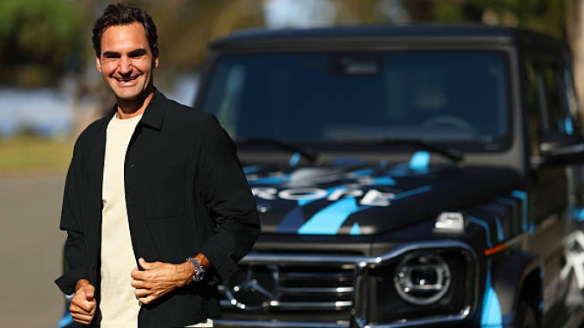 Roger Federer en el Media Day de la Laver Cup 2025. Fuente: Getty