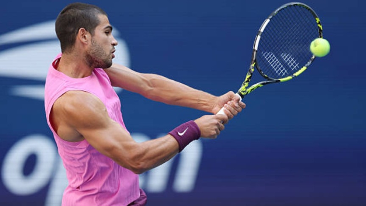 Carlos Alcaraz agli US Open 2025. Foto: Getty