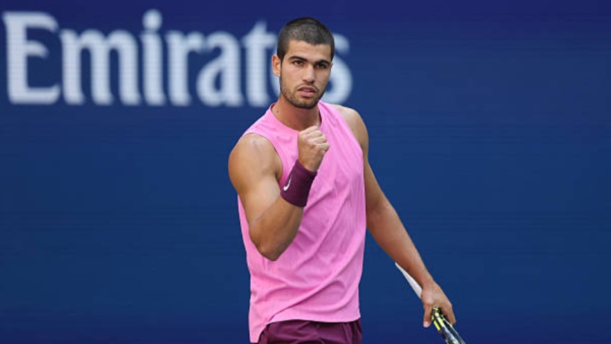 Carlos Alcaraz agli US Open del 2025. Foto: Getty
