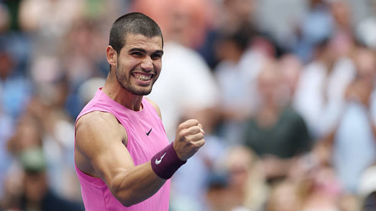 Carlos Alcaraz, il lottatore numero 1. Foto: gettyimages.